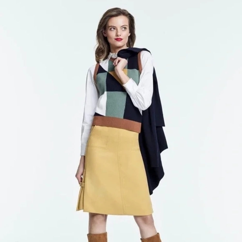 Etcetera Colorblock Sleeveless Sweater